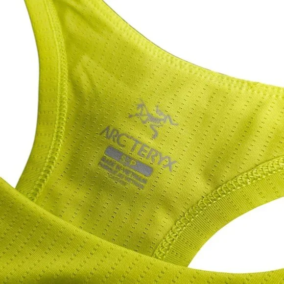 Arc'teryx Womens Cita Sleeveless Athletic Tank Top, Yellow, Green, Size Small - Picture 3 of 9